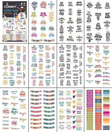 Goals Sticker Book - 30 pages of stickers
